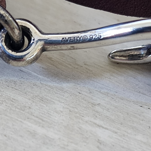 James Avery Brown Leather Bracelet with Silver Hook - Picture 6 of 12